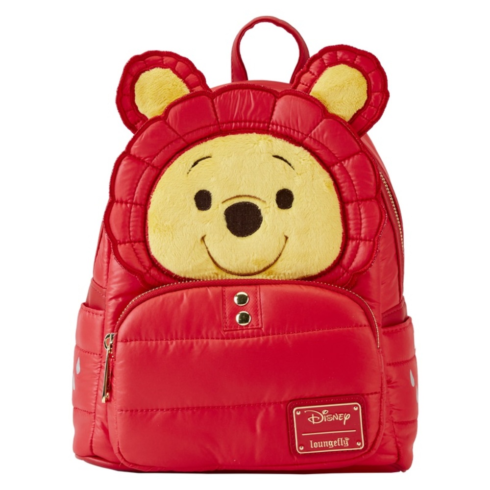 Disney Winnie the Pooh Rainy Day Puffer Jacket Cosplay Mini Backpack NWT